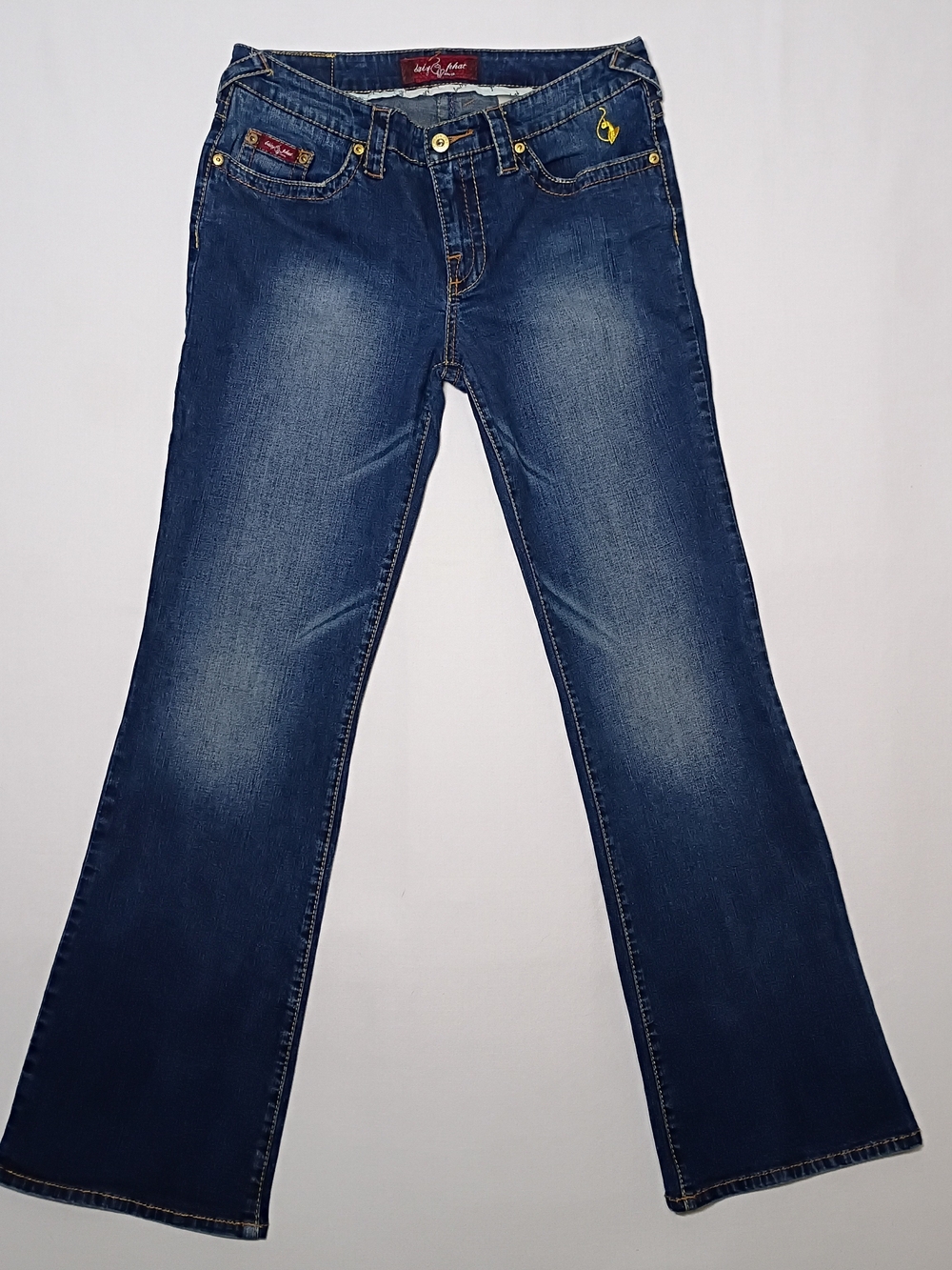Vintage Baby Phat Low Rise Flare Jeans Size 13 Dark Wash 32X32